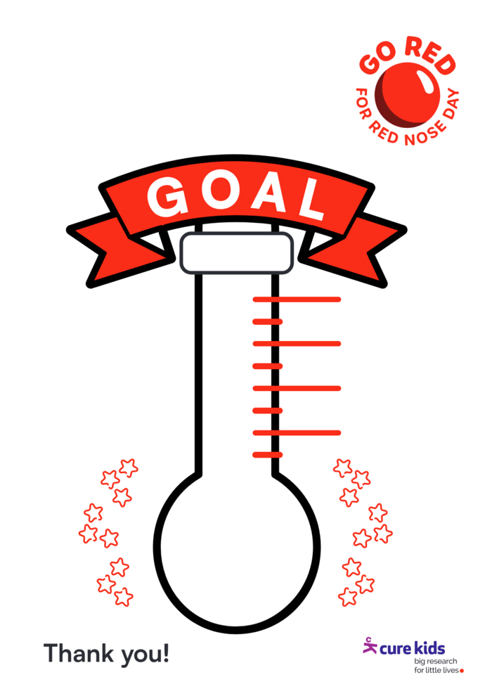 Red Nose Day Fundraising Thermometer